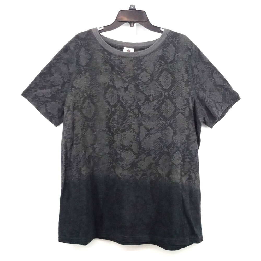 Like Love Shirt Women Plus Size 2XL Short Sleeve Round Neck Animal Print Top
